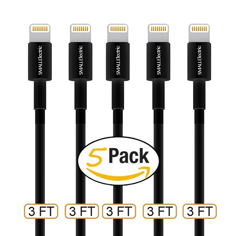 Lightning Cable 5Pack 3FT Iphone Charger Cables, 7Magic USB to Lightning Wire Data Sync Charging Cord for iPhone