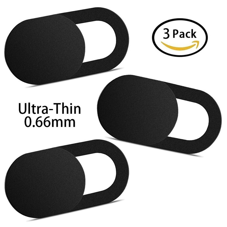 7Magic Laptop Camera Cover (3 Pack), Ultra Slim 0.026 inch Premium Slide Webcam Cover Blocker for Computer