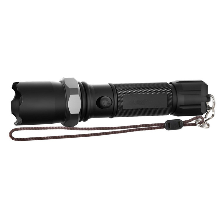 7Magic Metallic Tactical Flashlight, 700 Lumen Bright Handheld Flash Light, Zoomable, 3 Modes Adjustable Focus, Water & Shock Resistan