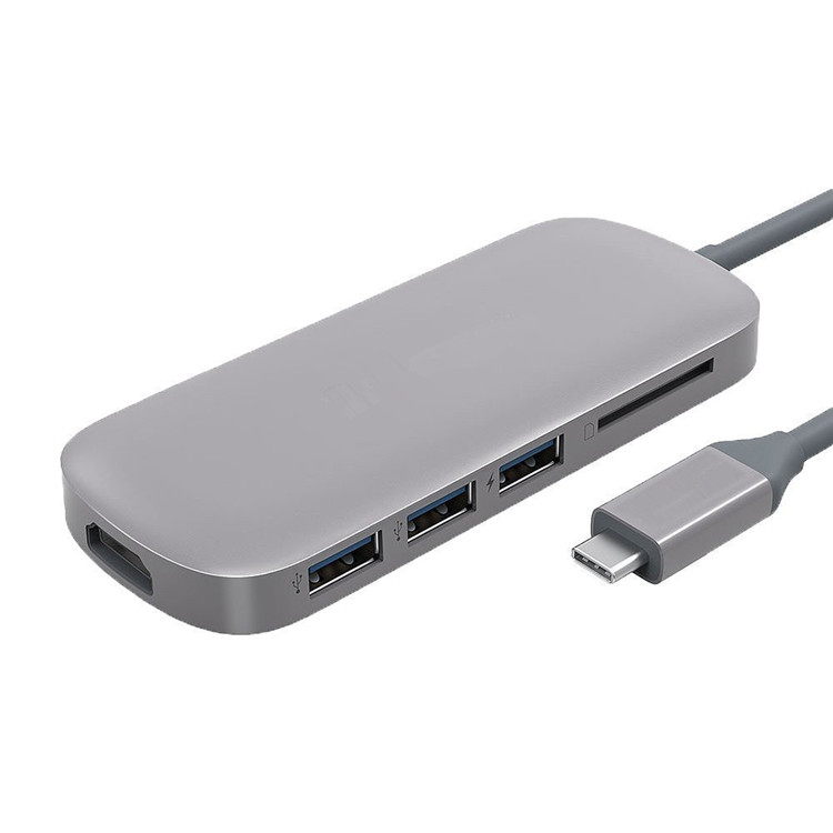 7Magic USB C Hub USB C Adapter 3.1 with Type C Charging Port, HDMI Output, Card Reader, 3 USB 3.0 Ports